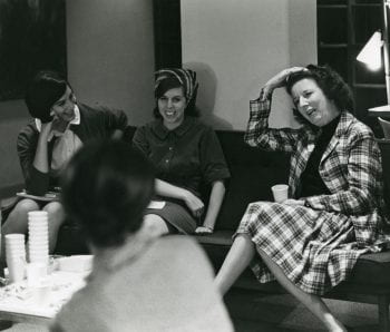 Mary Wickes meeting with theater students
