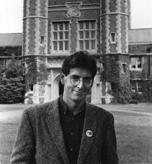 WashU alumnus and legendary filmmaker Harold Ramis, on one of his many campus visits.